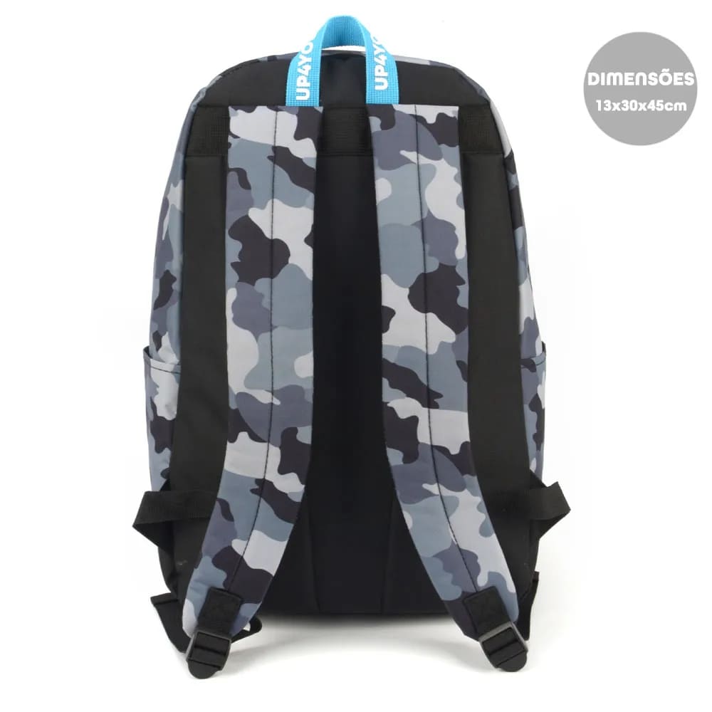 Mochila Costa Luxcel Up4you Laptop Grande Azul Camuflada
