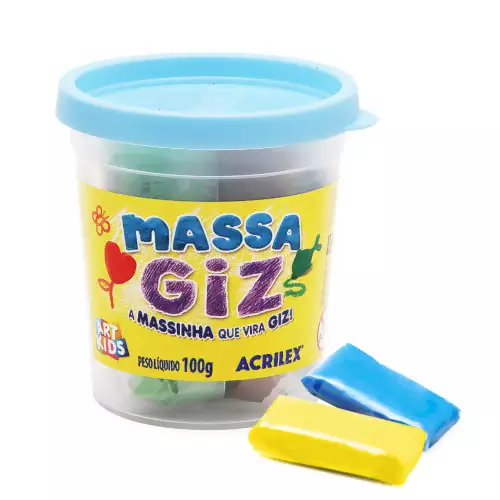 Massinha Giz Acrilex Cores Unidade