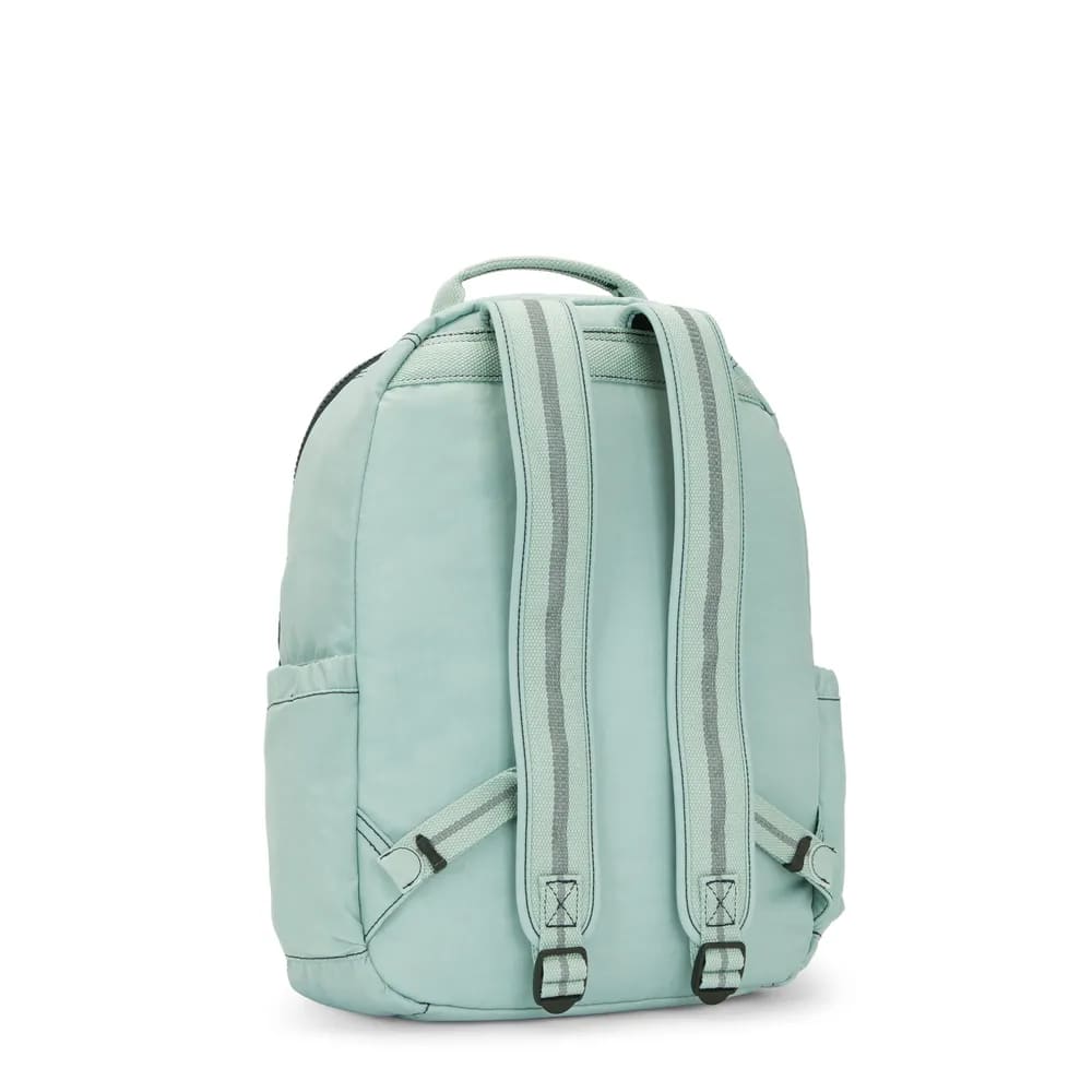 Mochila Kipling Seoul Sea Green Bl Estampada Grande