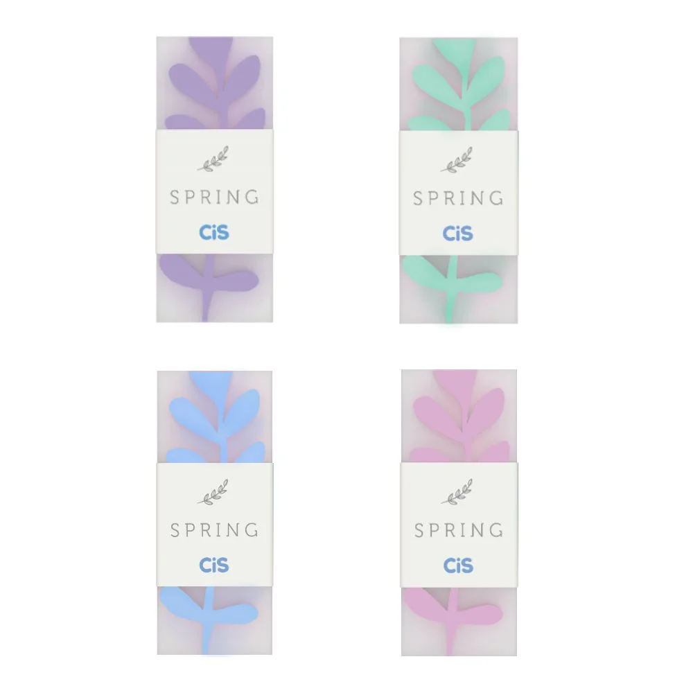 Borracha CIS Spring Cores Pastéis Sortidas