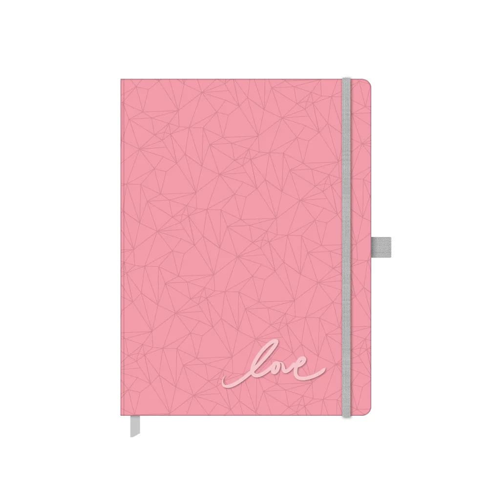Caderno Ótima Papertalk Ultra Pink Stone Branco
