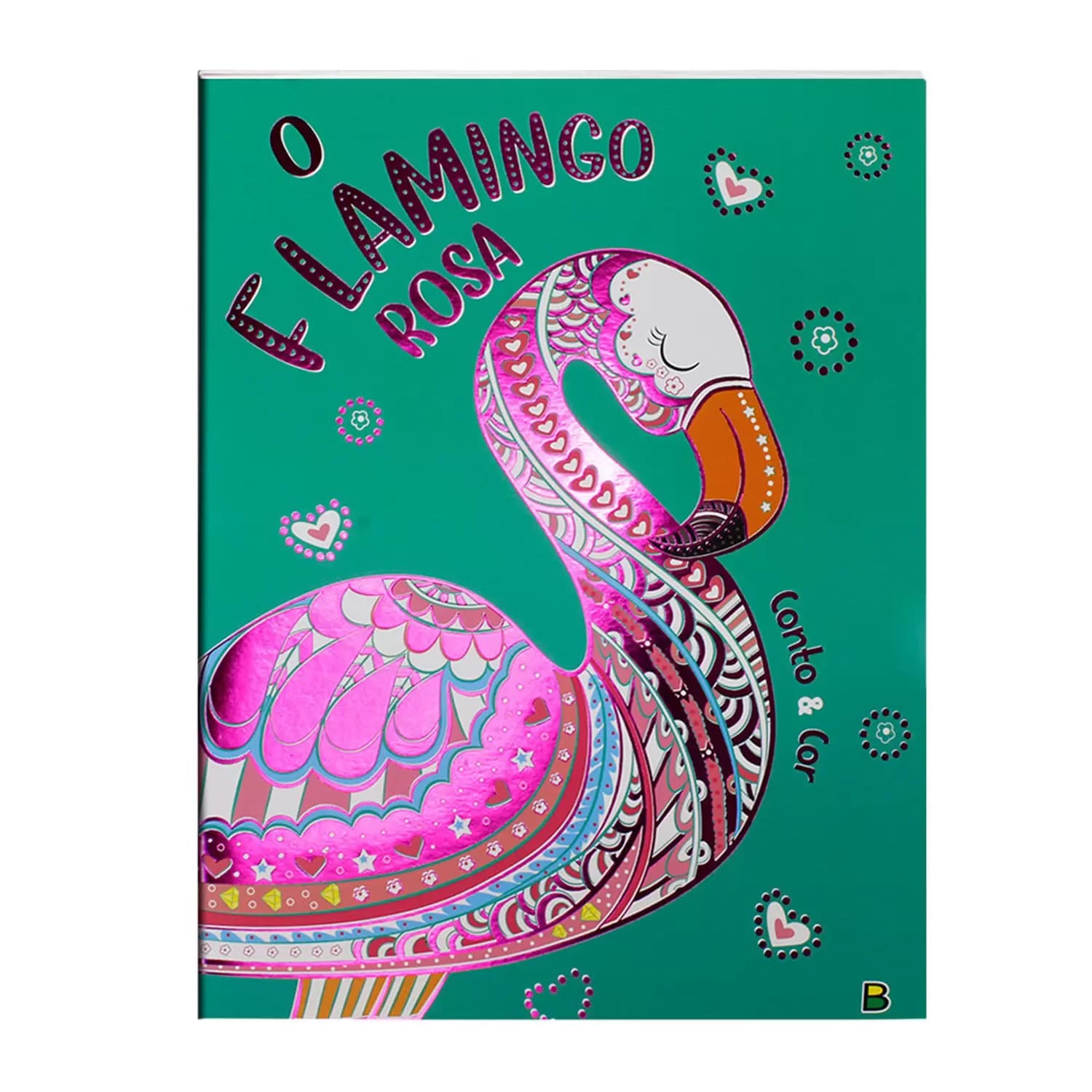 Livro Infantil Todolivo Conto e Cor Flamingo Rosa