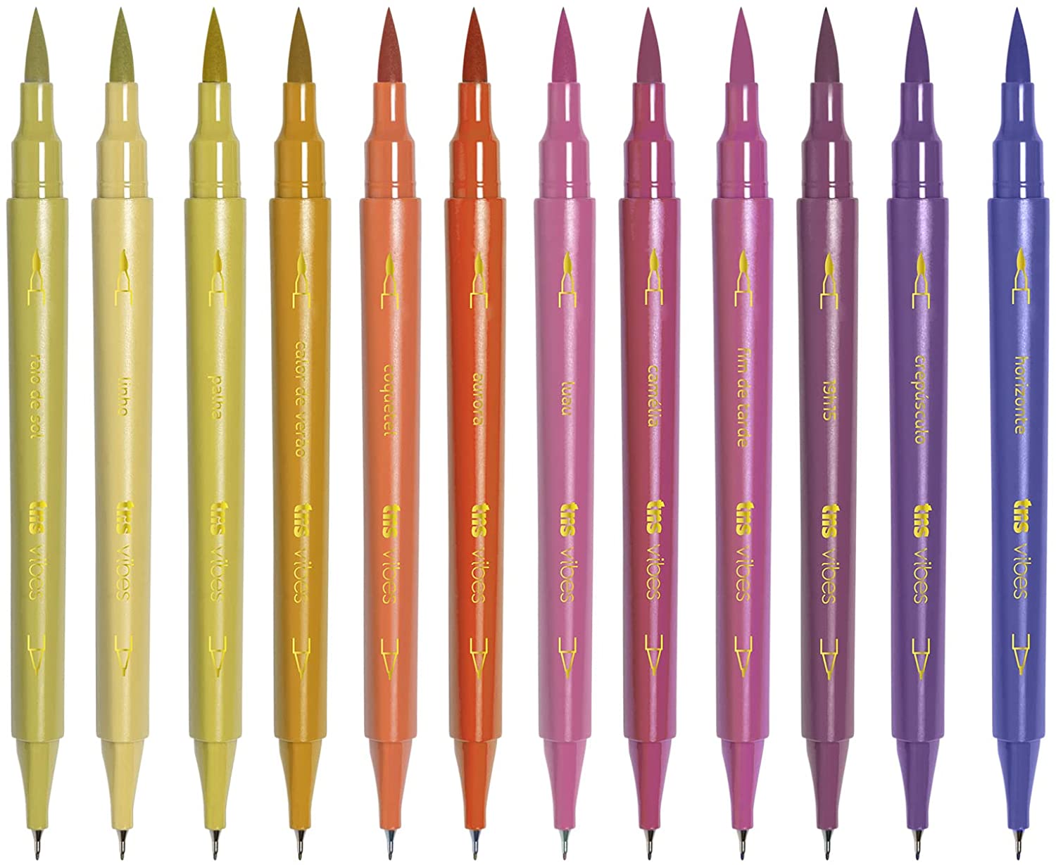 Caneta Hidrocor Tris Vibes Sketch Entard com 12 Unidades