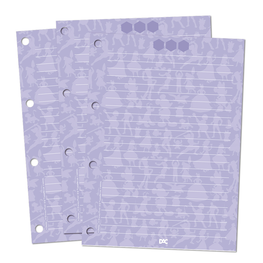 Refil de Folhas DAC Disney 100 para Fichário Universitário com 96 Folhas