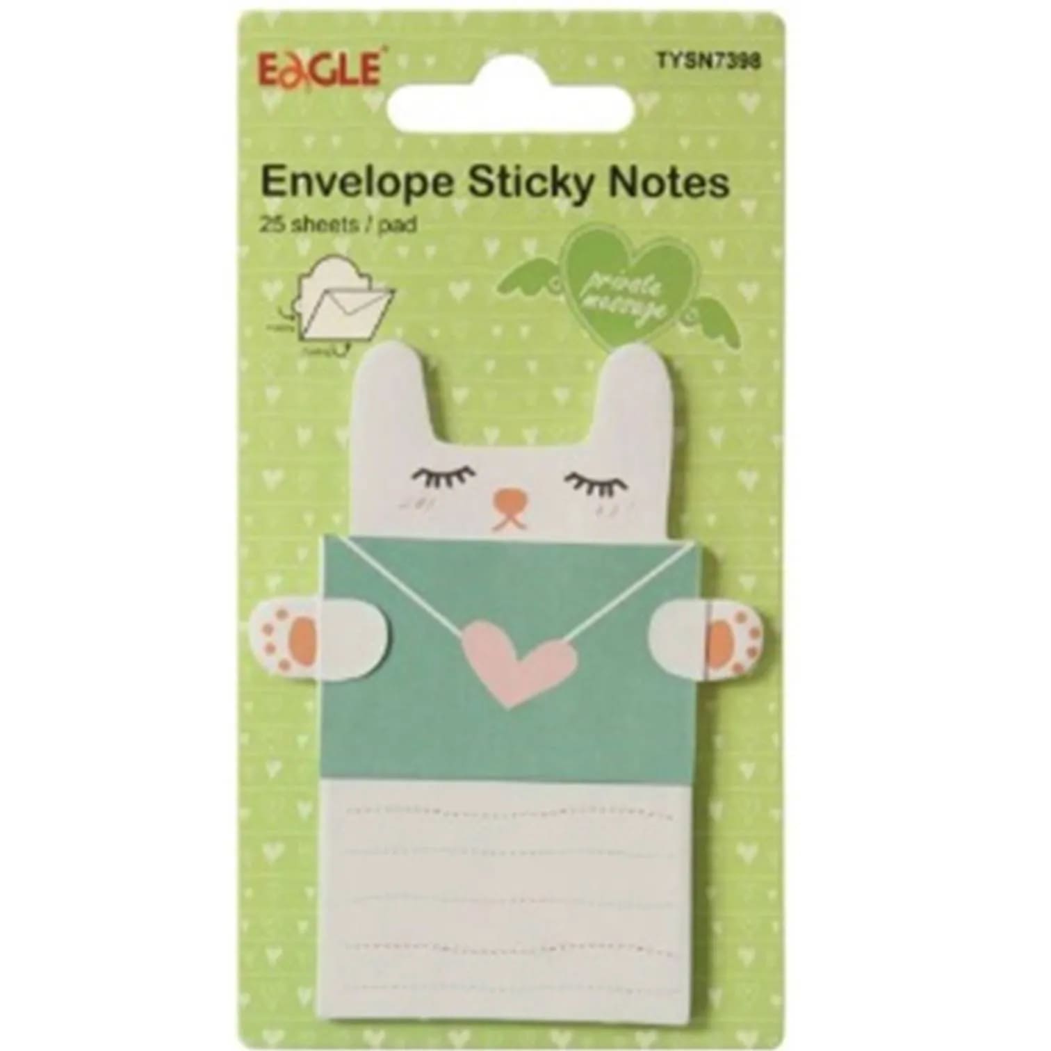Bloco Adesivo Eagle Sticky Notes Gato 15 Folhas