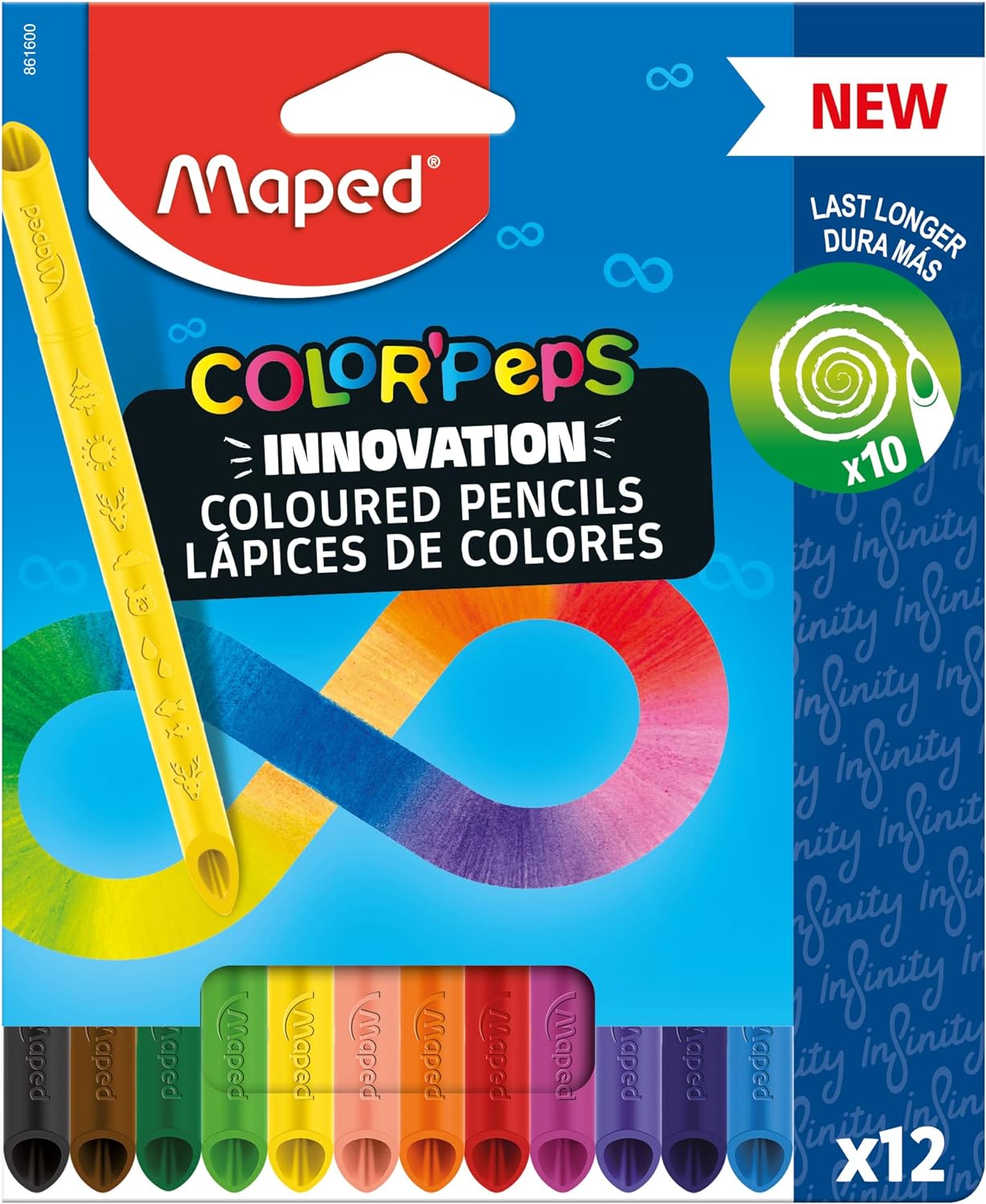 Lápis de Cor Maped Color Peps Infinity 12 Cores