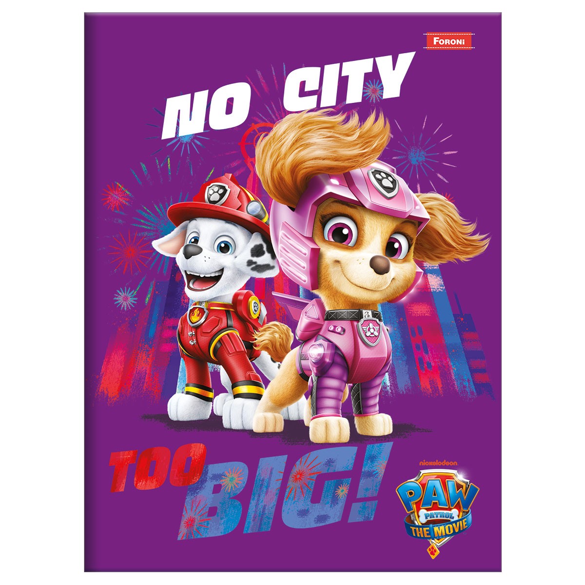 Caderno Brochura Foroni Patrulha Canina Capa Dura 48 Folhas Sortido