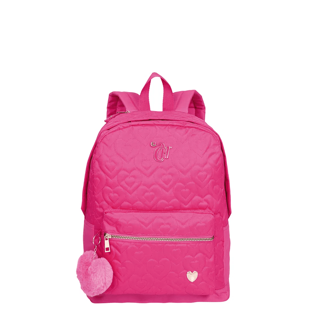 Mochila de Costa Sestini Capricho Crush Grande Rosa