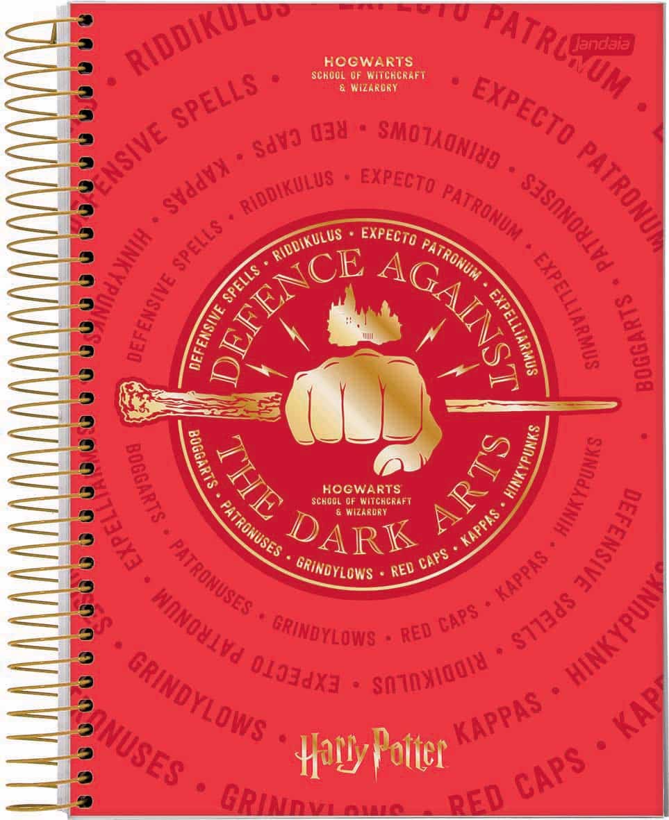 Caderno Universitário Jandaia Harry Potter 96 Folhas 1x1 Sortido