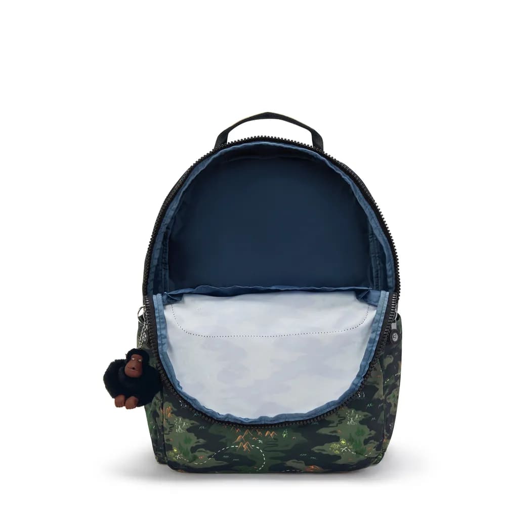 Mochila Kipling Seoul College Estampado Grande