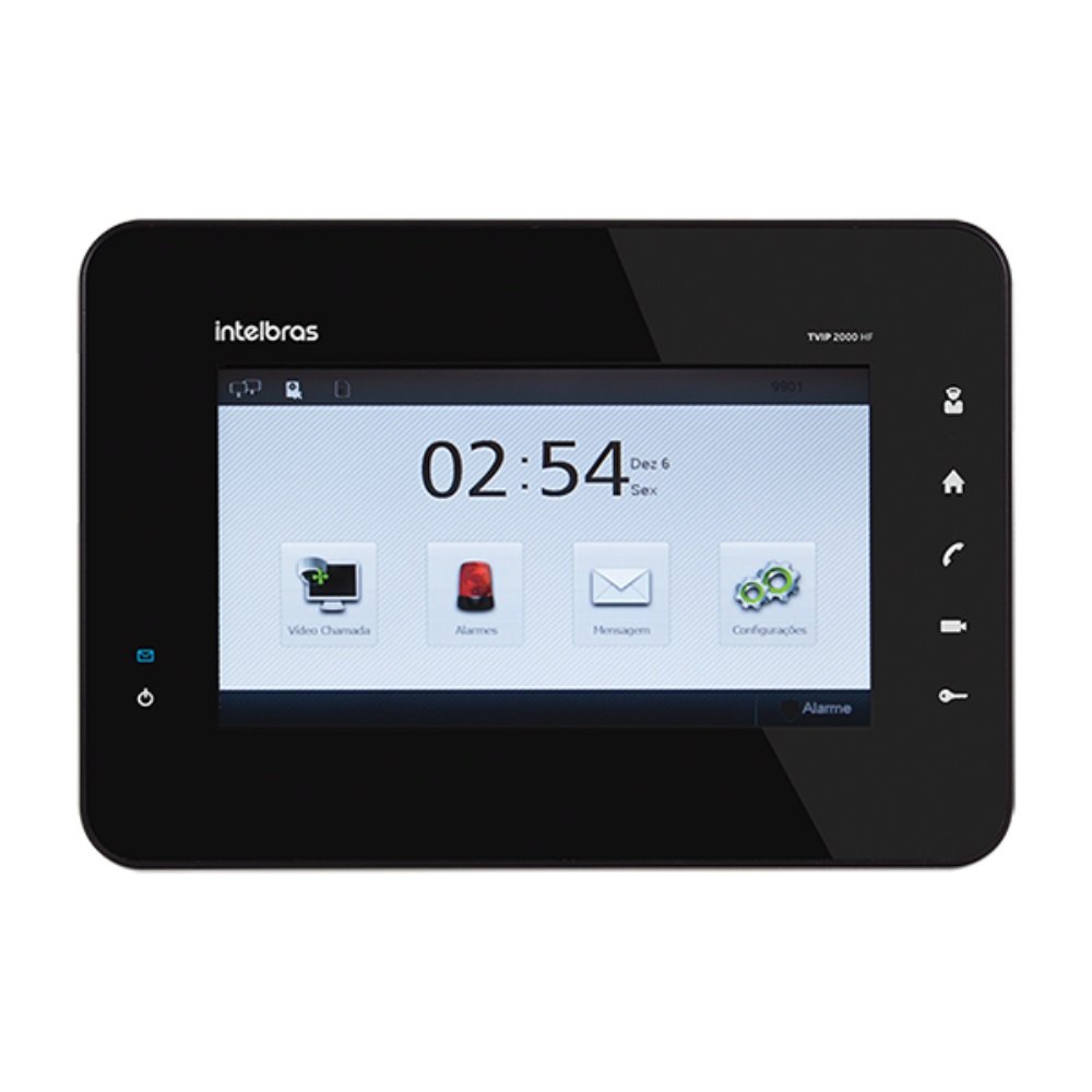 Terminal de Vídeo IP TVIP 2000 HF Intelbras Black Piano