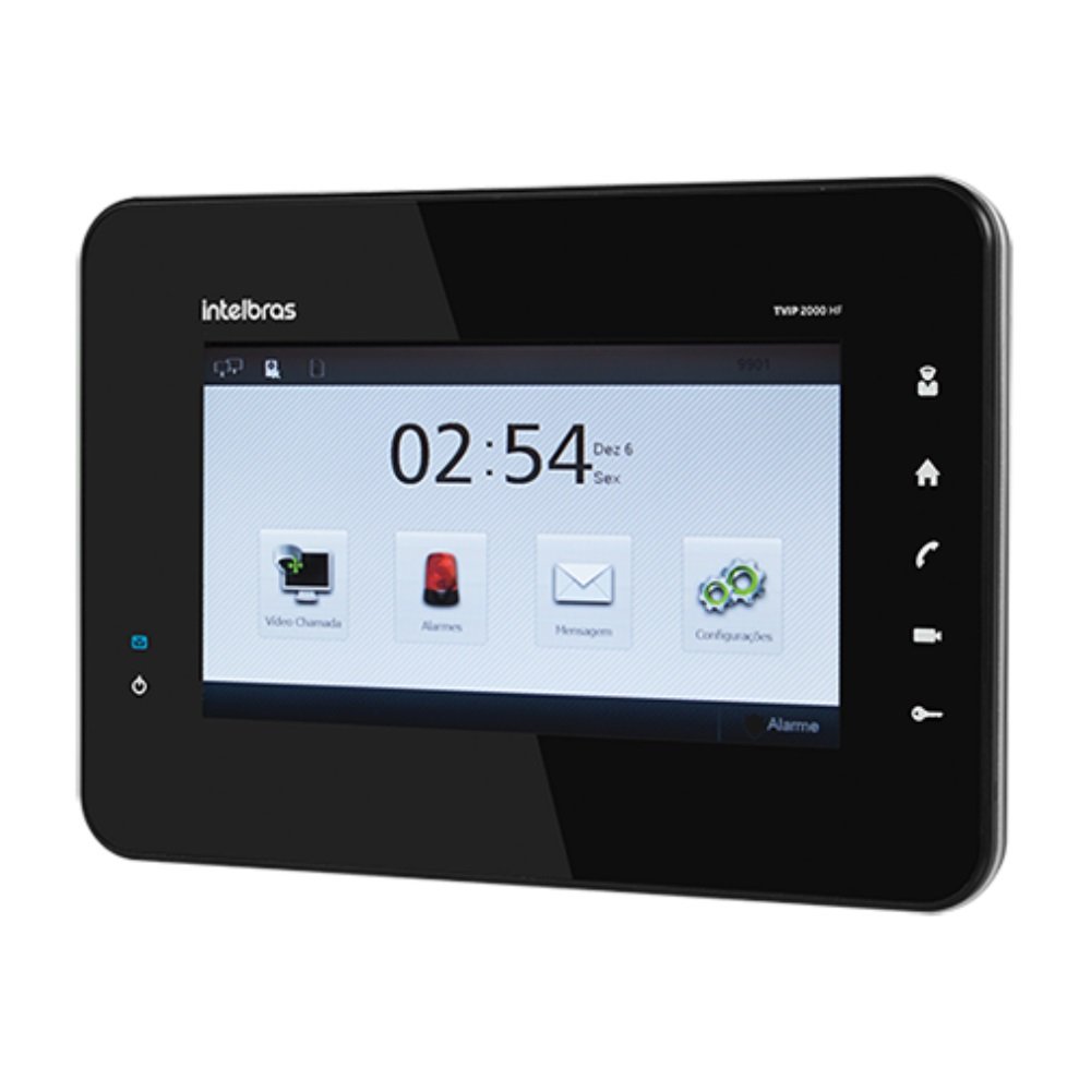 Terminal de Vídeo IP TVIP 2000 HF Intelbras Black Piano