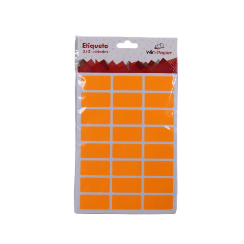 Etiqueta Colorida WinPaper 3.8X1.9CM 240 Unidades Sortido