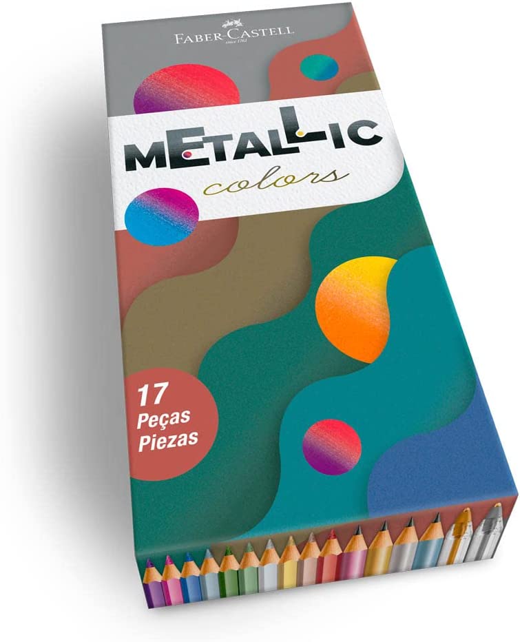 Kit Faber Castell Metallic com 17 Unidades Colors Edição Limitada
