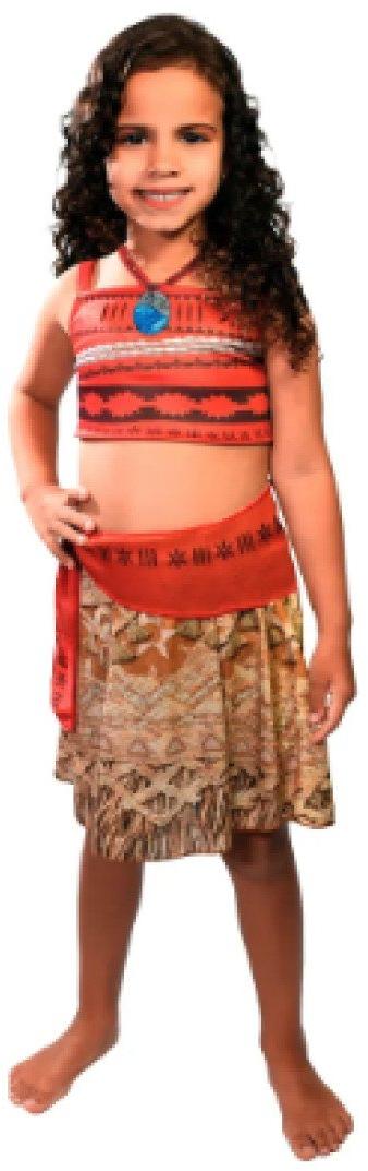 Fantasia Infantil Moana Tam G Clássica Princesas Disney Super Magia