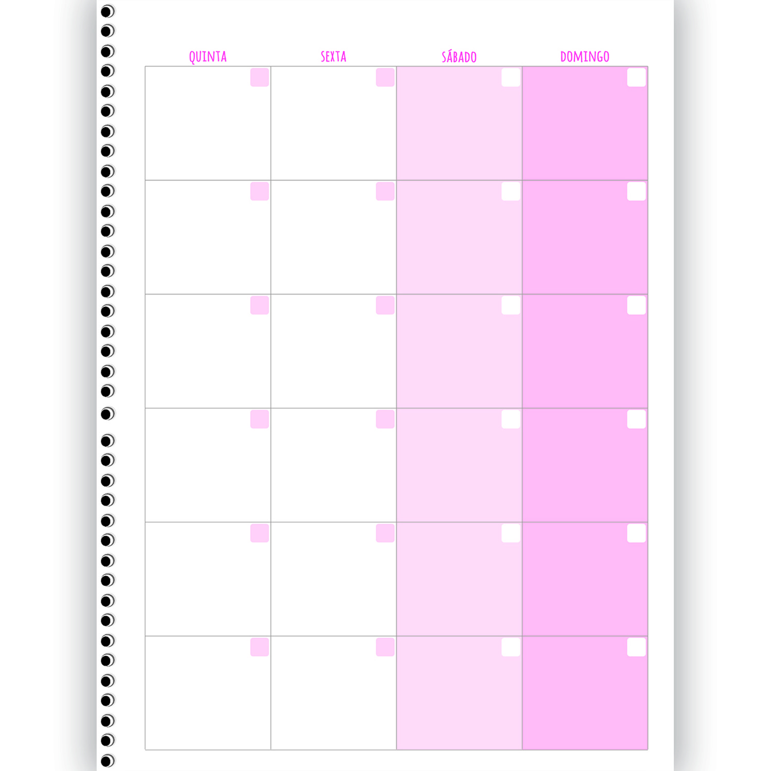 Planner São Domingos Be Mine Permanente Espiral 80 Folhas Sortido