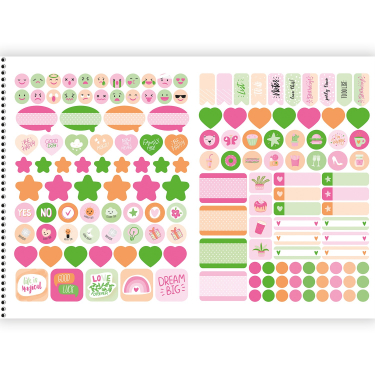 Planner São Domingos Be Mine Permanente Espiral 80 Folhas Sortido