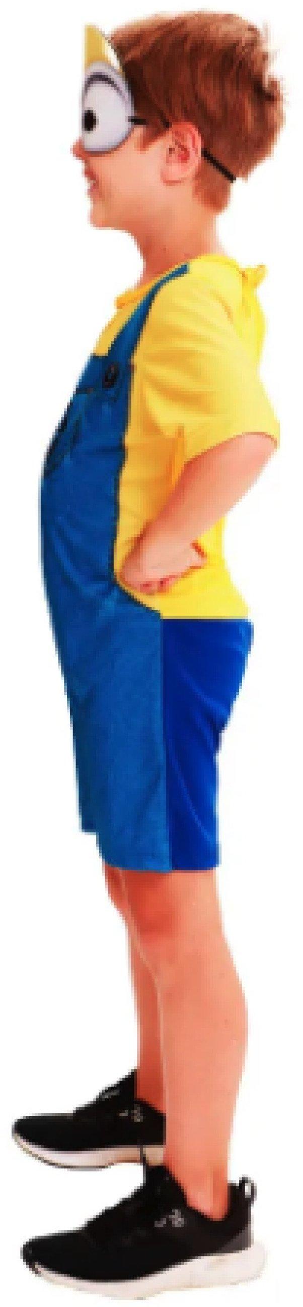 Fantasia Minions Bob Básica Tam M Super Magia