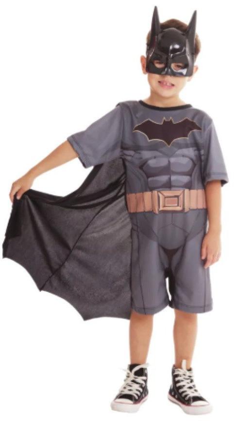 Fantasia Infantil Batman DC Comics Tam M Super Magia