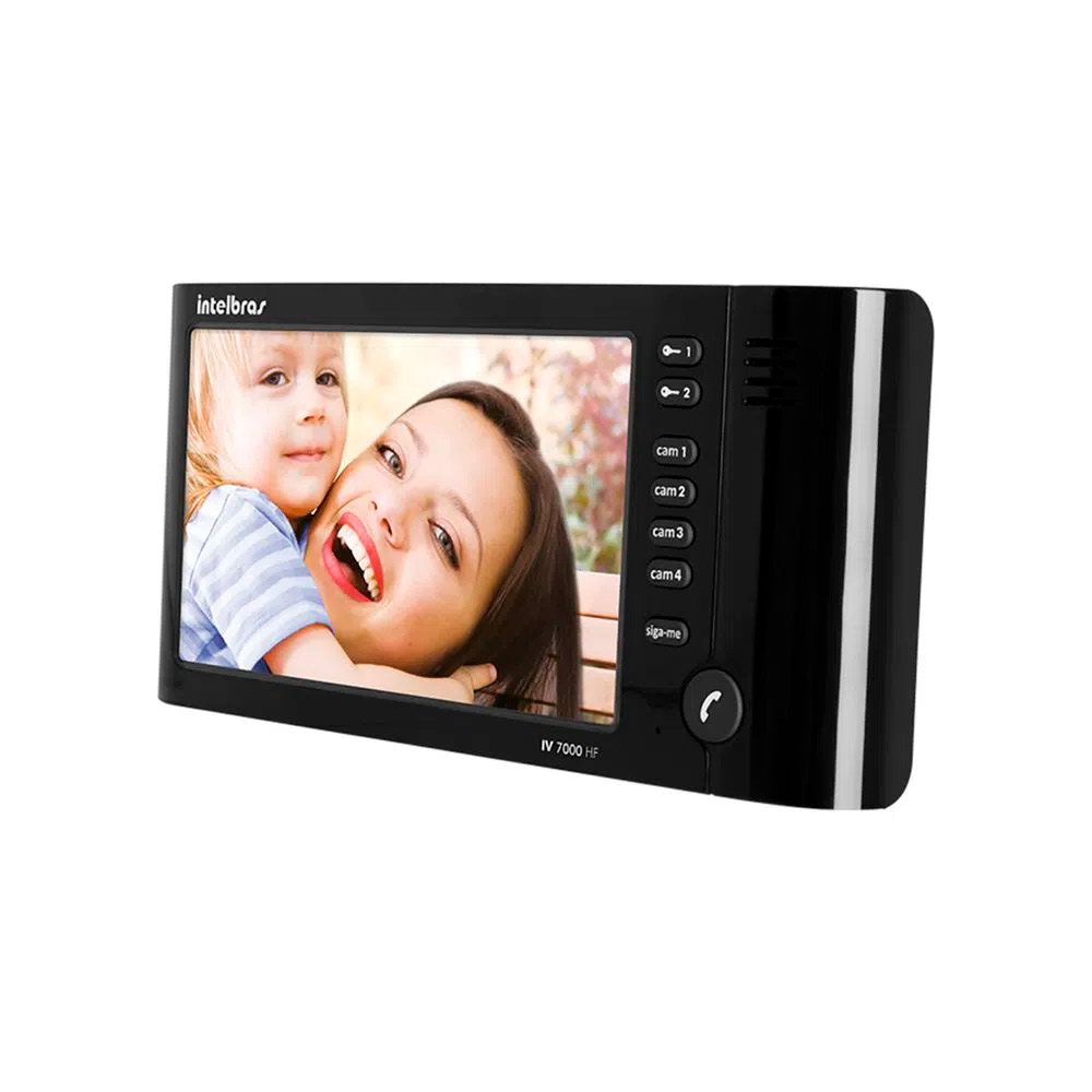 Módulo Interno Videoporteiro IV 7000 HF Preto Intelbras