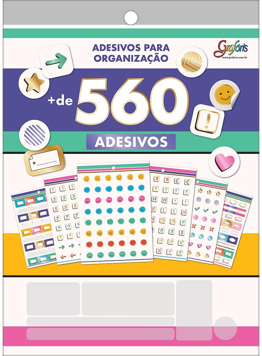 Bloco Adesivo Tilibra Decorados Metalizados Organizador