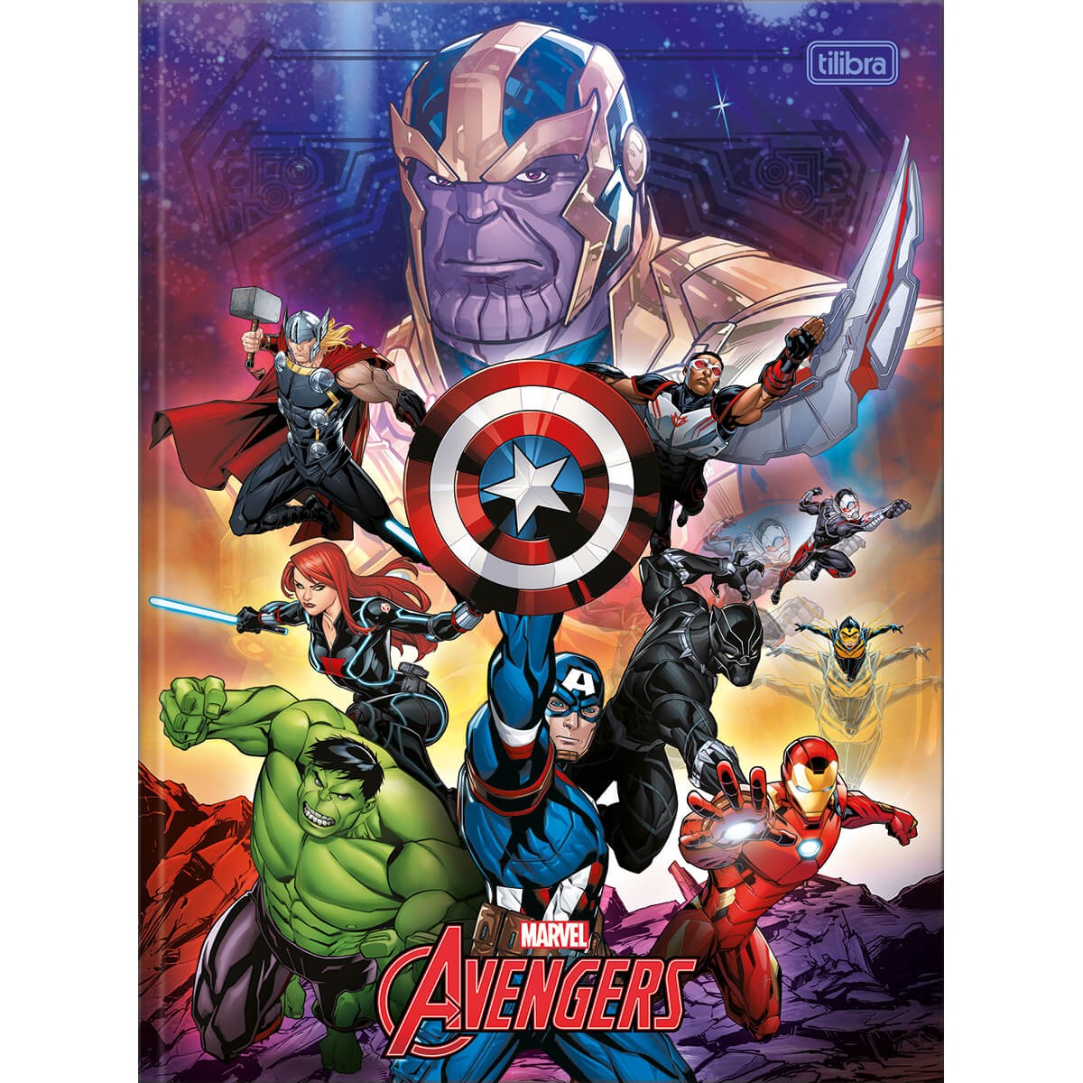 Caderno Brochura Tilibra Avengers Capa Dura 48 Folhas Sortido