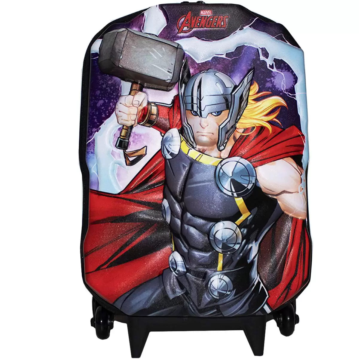 Mochila com Rodas Infantil Diplomata Avengers Thor Rodinha Tripla Grande