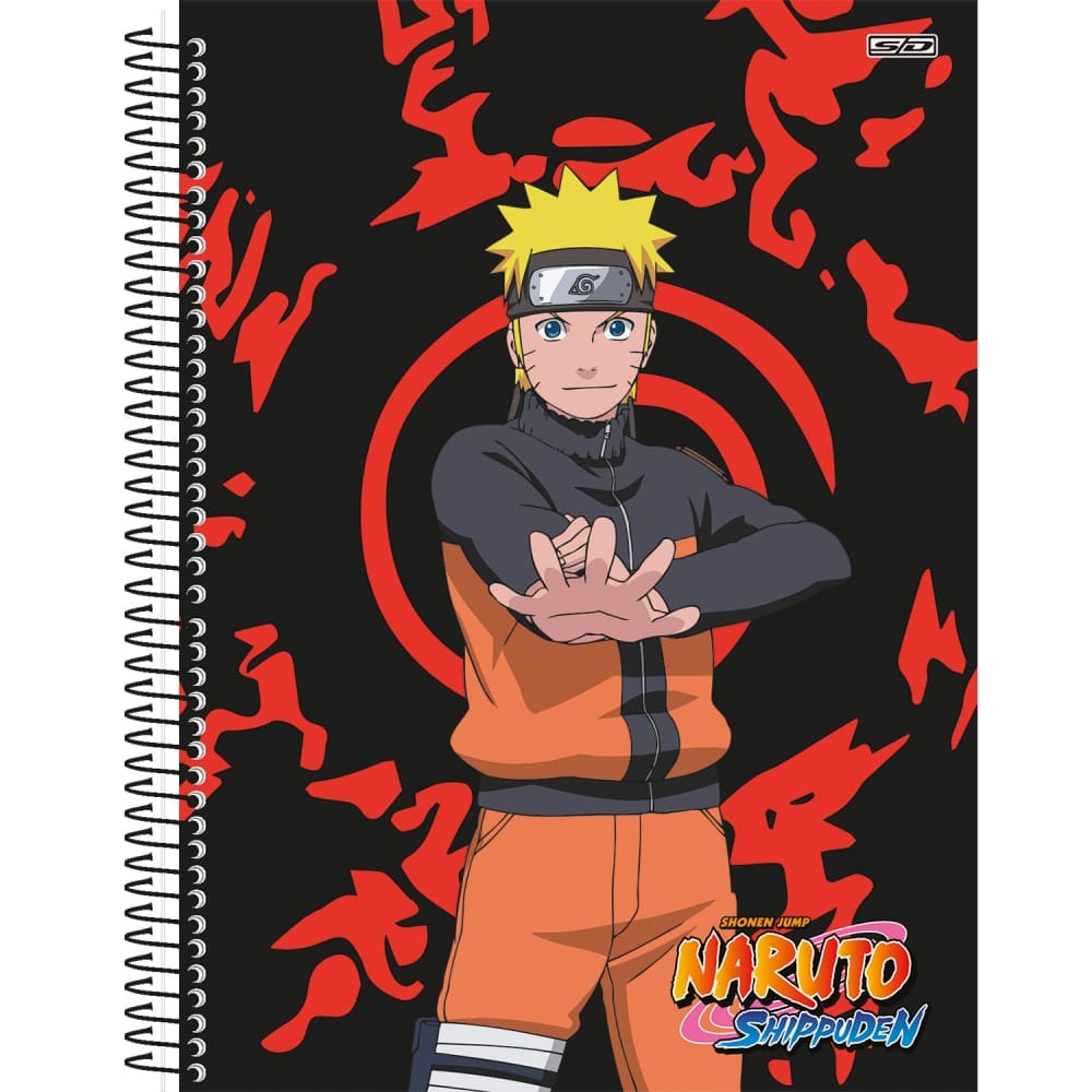 Caderno Universitário São Domingos Naruto Espiral Capa Dura 80 Folhas 1x1 Sortido