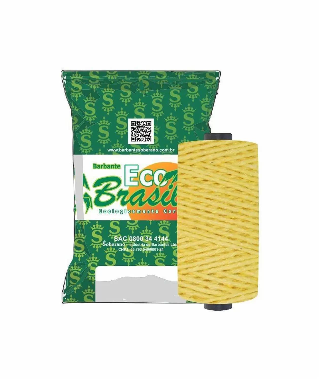 Barbante Soberano Cru N8 4/8 Blyster com 75 Metros 85% Algodão Cores Sortido