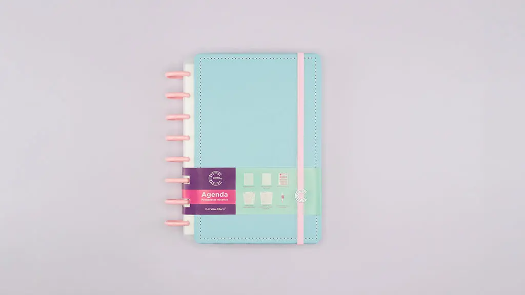 Agenda Inteligente A5 Azul Pastel