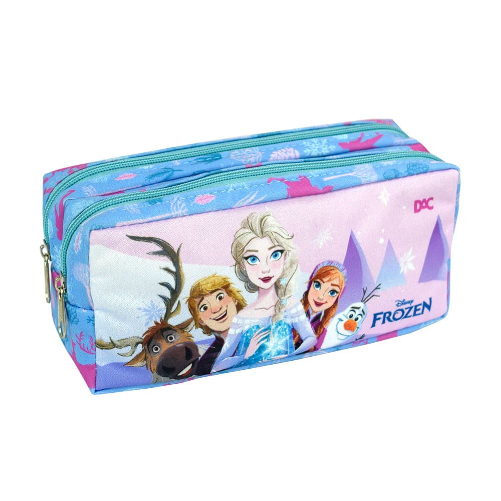 Estojo Escolar DAC Frozen Duplo em Tecido