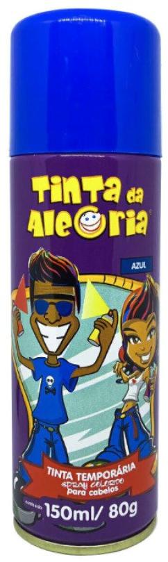 Tinta da Alegria Spray Colorido 150 ml Carnaval Azul
