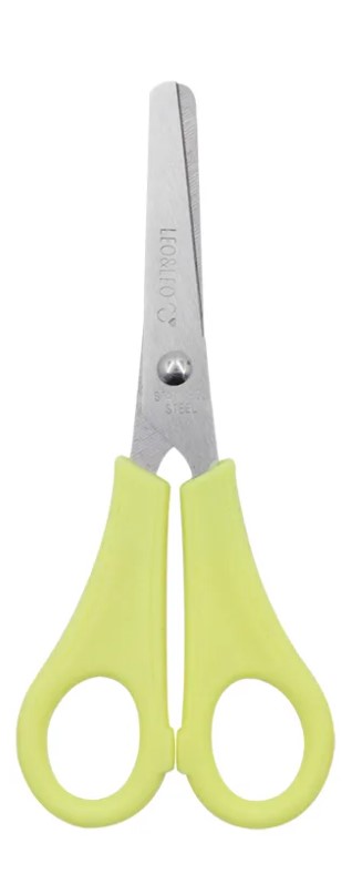 Tesoura Escolar Leo&Leo Plus 13cm Inox Pastel Trend
