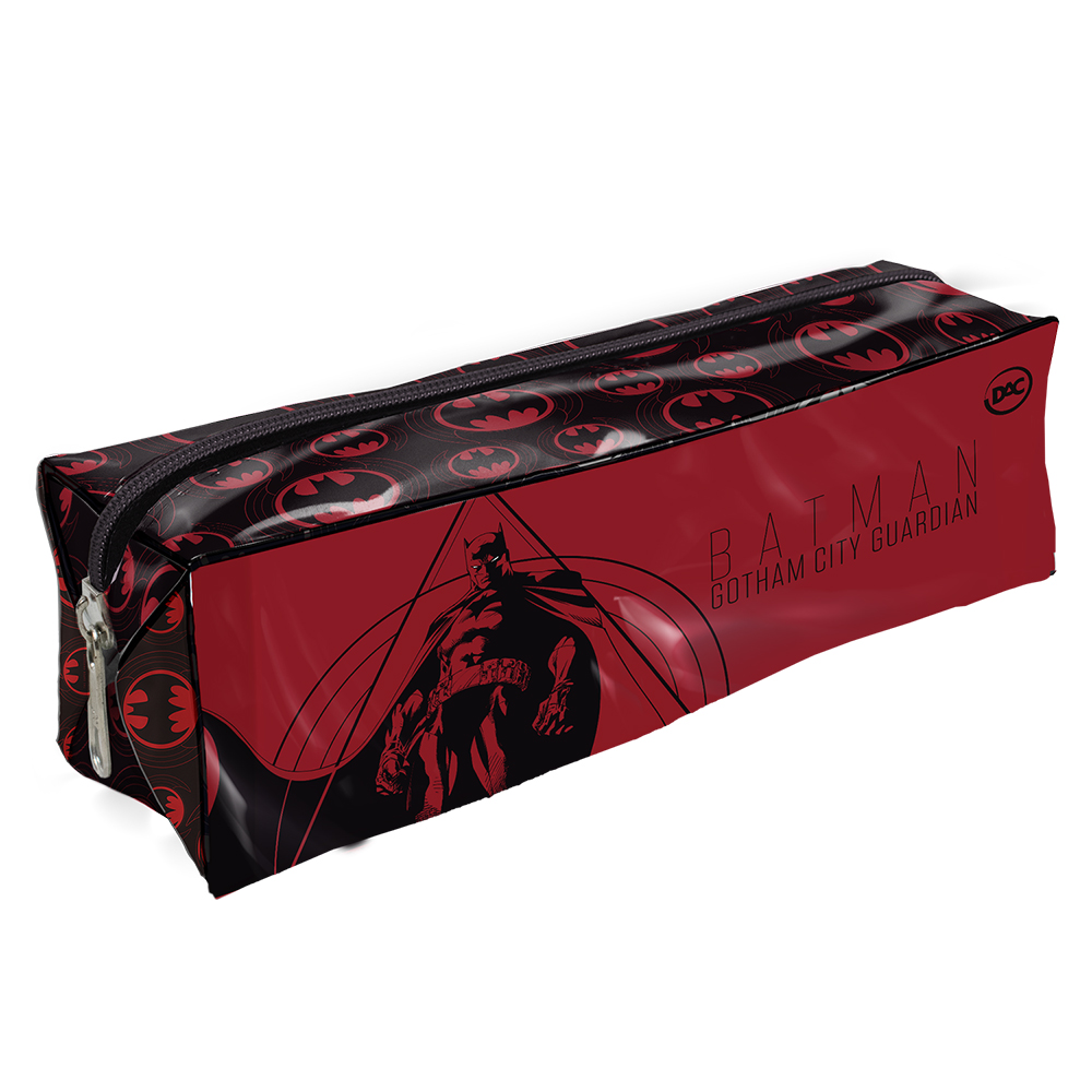 Estojo Escolar DAC Batman em PVC Cristal Pequeno