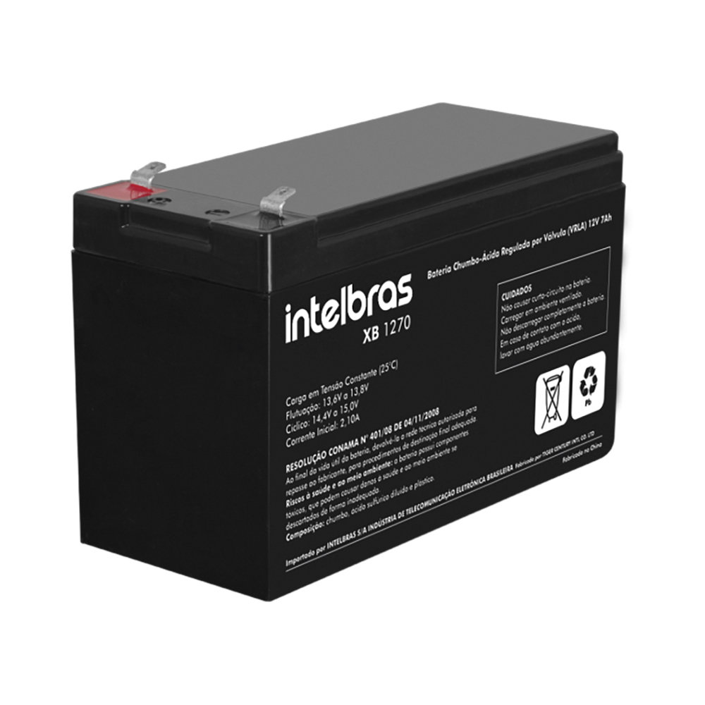 Bateria chumbo-ácido 12V Intelbras XB 1270
