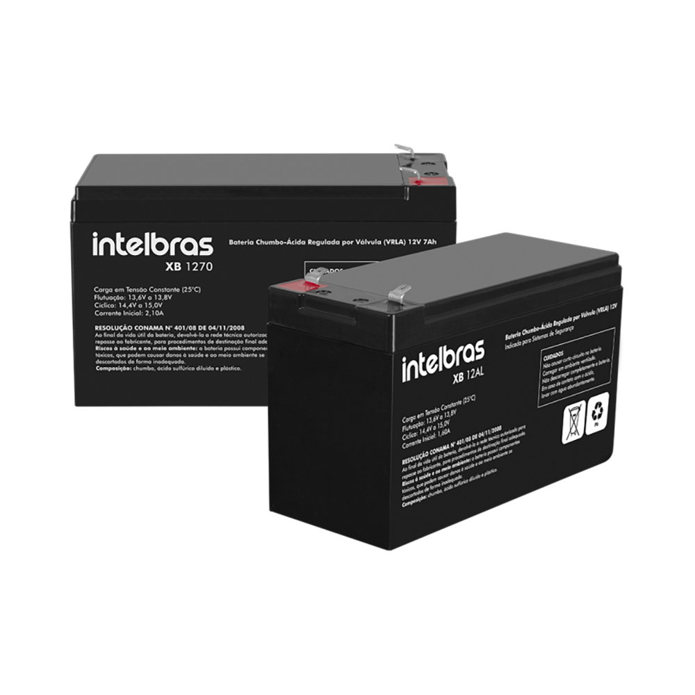 Bateria chumbo-ácido 12V Intelbras XB 1270