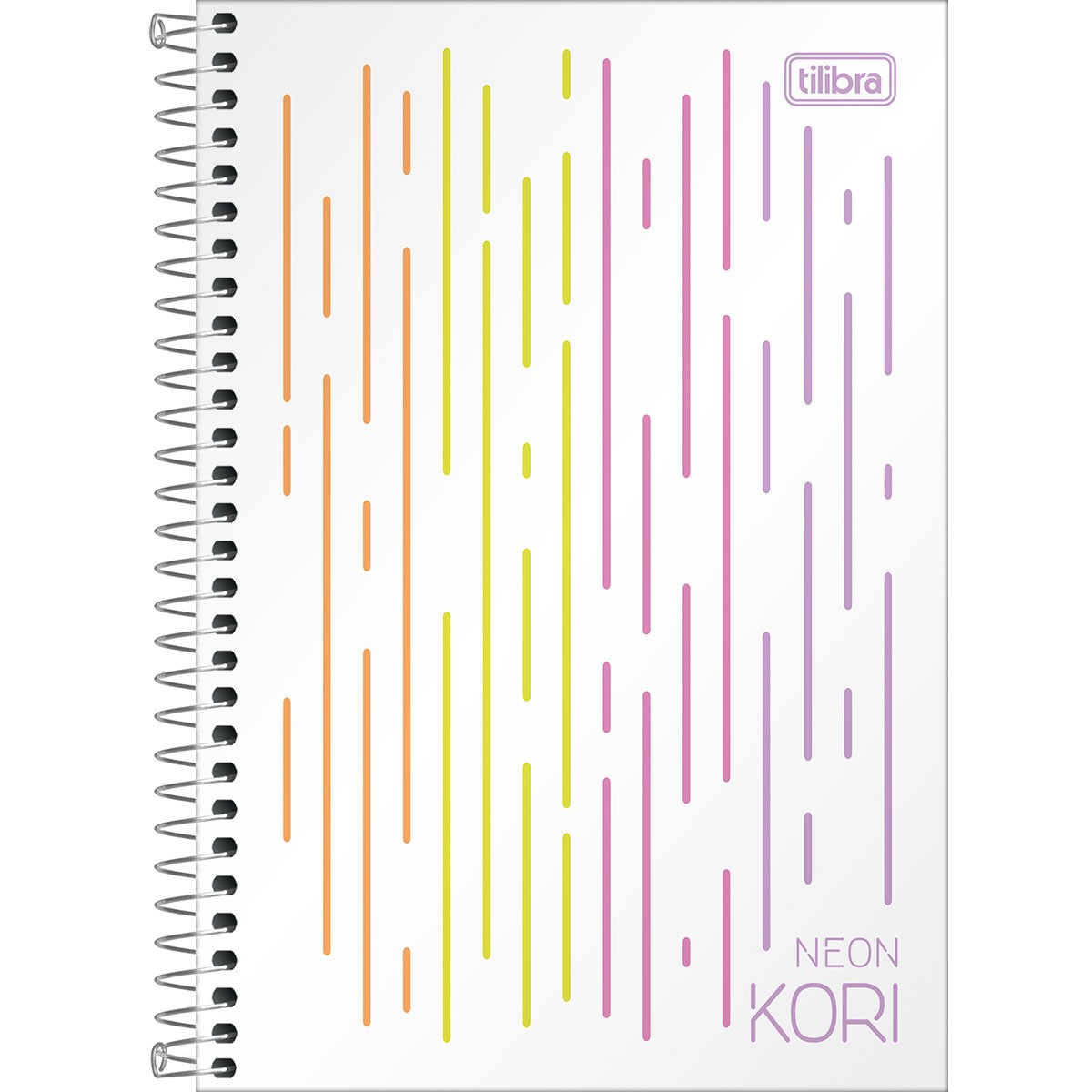 Caderno Espiral Tilibra Neon Kori 80 Folhas 1/4 sem Folha Pautada