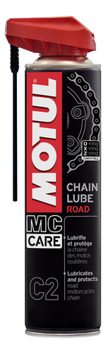 Graxa Lubrificante Corrente de Moto MOTUL MC CARE C2 CHAIN LUBE ROAD 400ml 111649