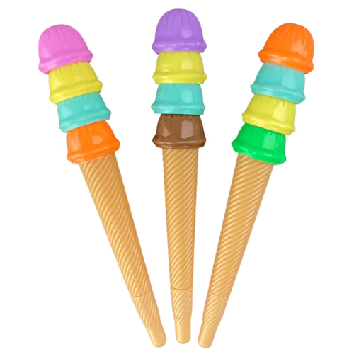 Caneta em Gel Sorvete Tinta Preta Sortido