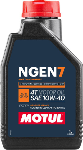 Óleo Para Motor de Moto MOTUL NGEN 7 10W-40 4T 1L 111835