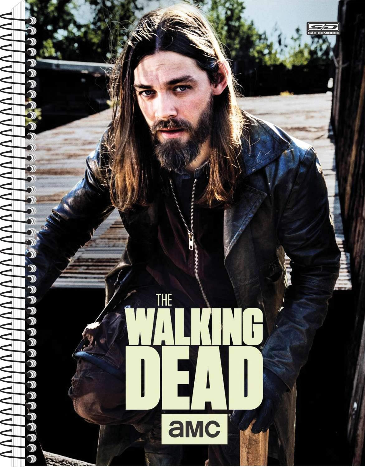 Caderno Universitário São Domingos The Walking Dead Espiral Capa Dura 240 Folhas 12 Matérias