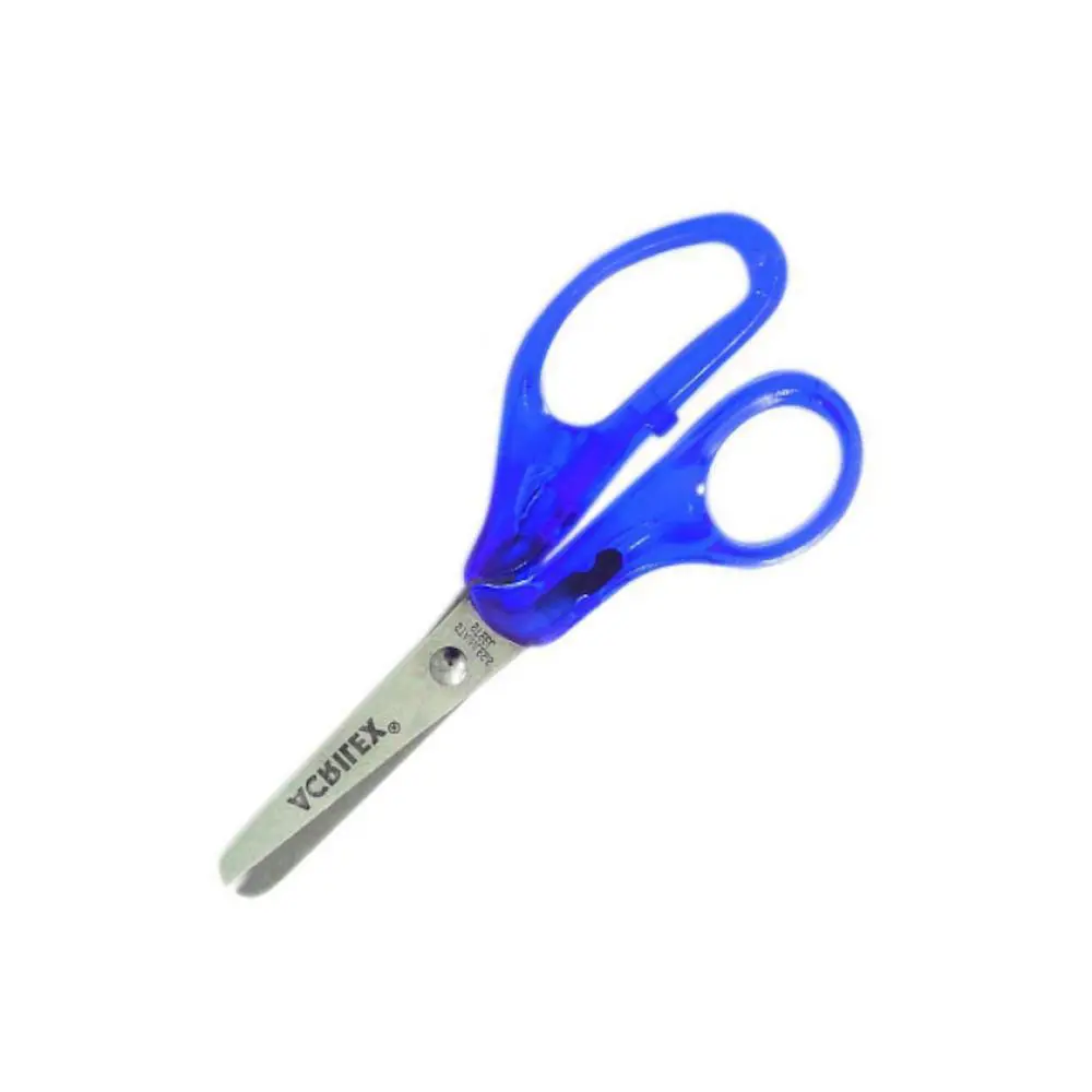 Tesoura Escolar Acrilex com Formato Anatômico Pontas Arredondadas Cores