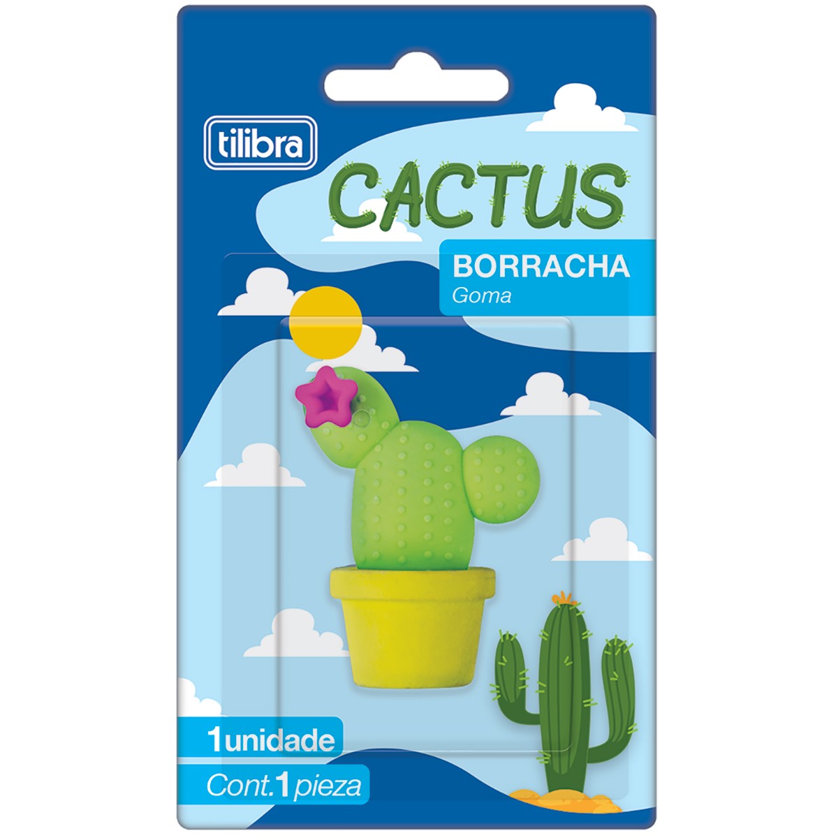 Borracha Tilibra Cactus Sortido
