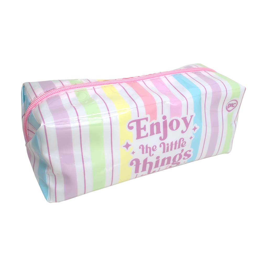 Estojo Escolar DAC Enjoy Grande em PVC Cristal