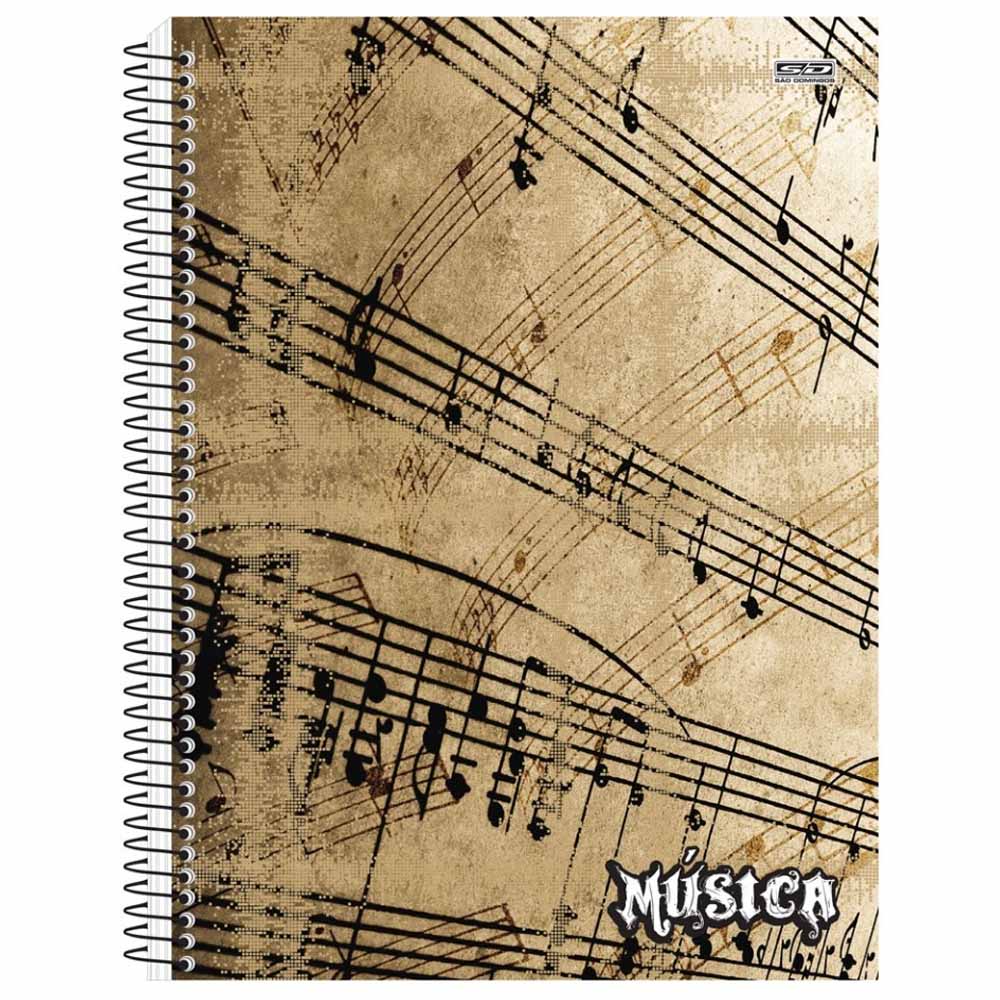 Caderno Música São Domingos Espiral Capa Dura 96 Folhas Sortido