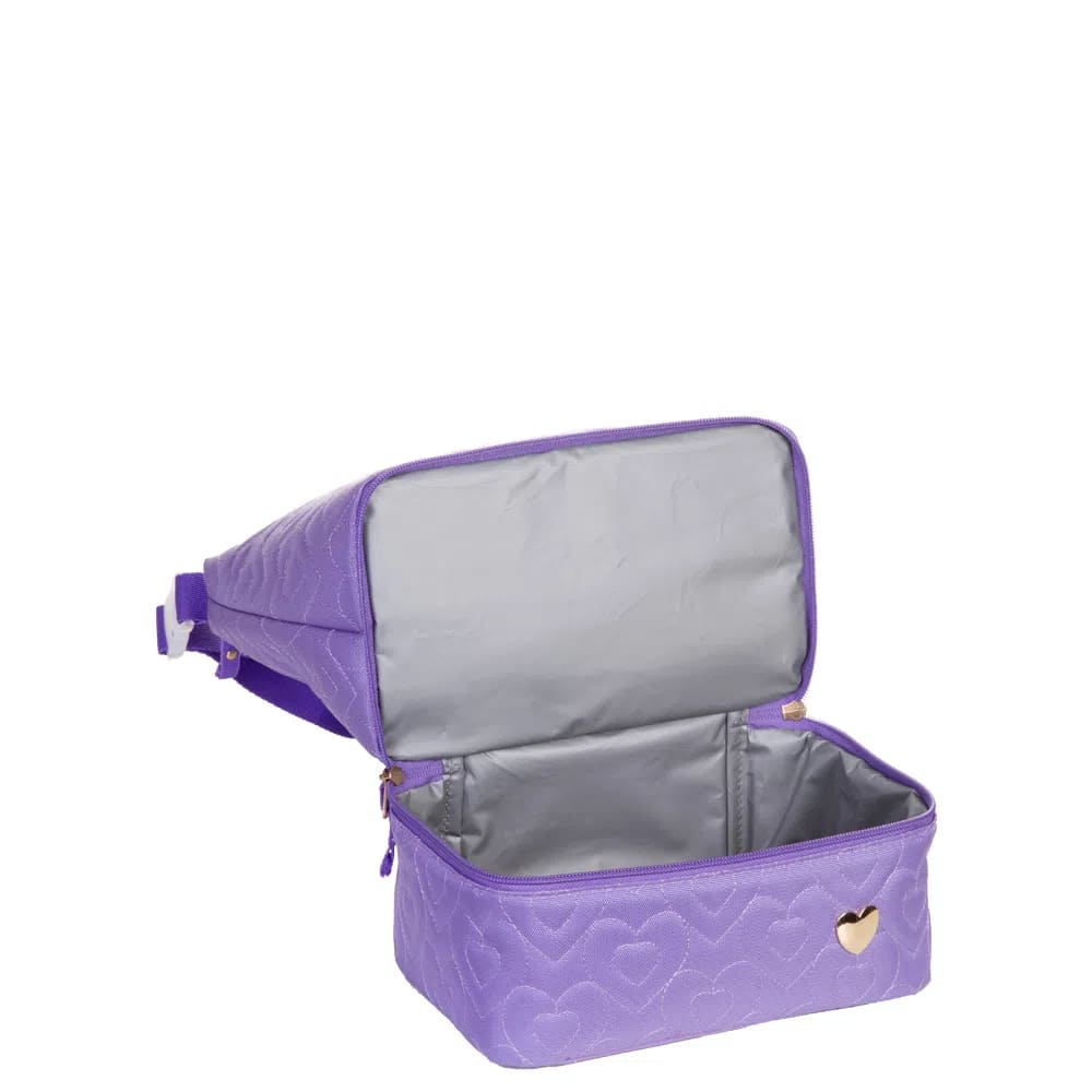 Lancheira Sestini Capricho Crush com 2 Compartimento Lilás