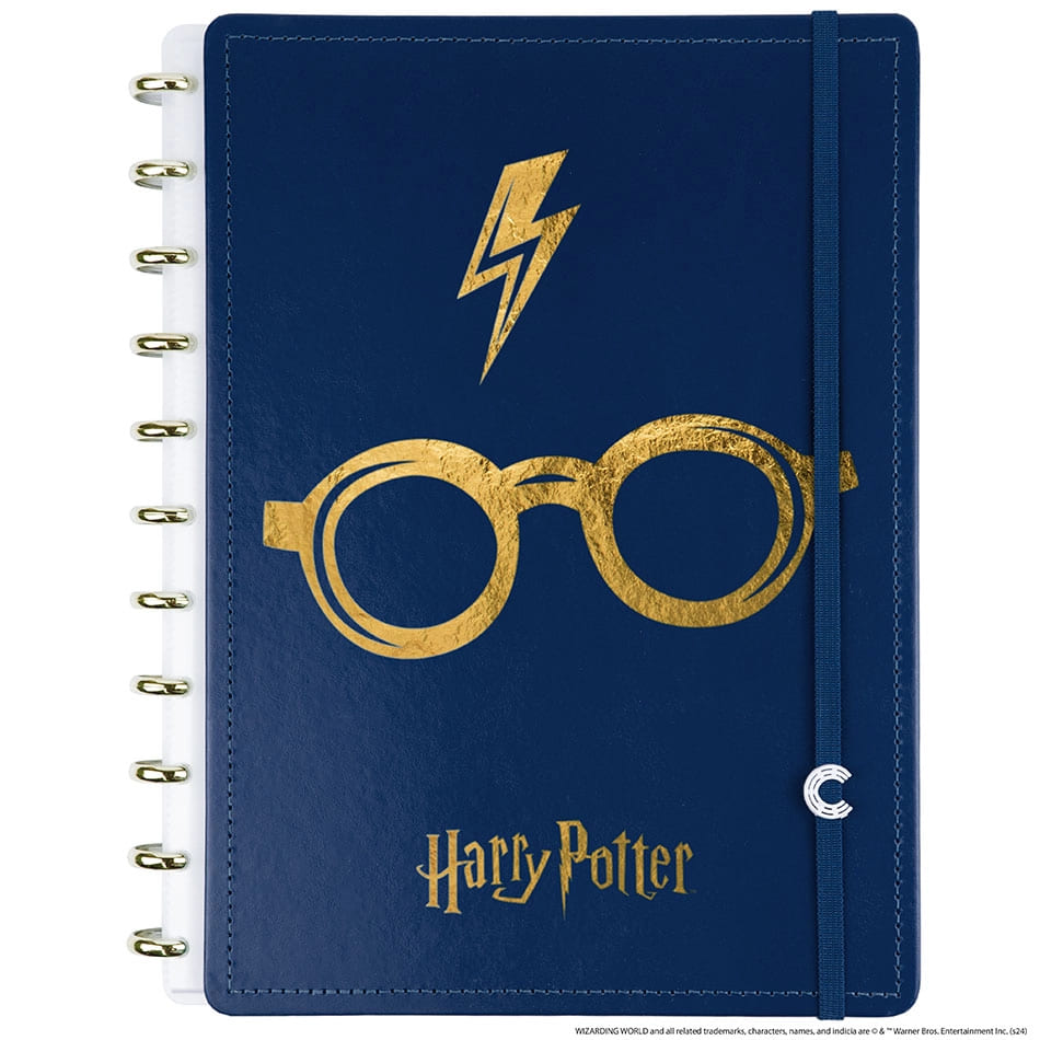 Caderno Inteligente Harry Potter Grande 60 Folhas com Pauta e 20 Folhas Lisas