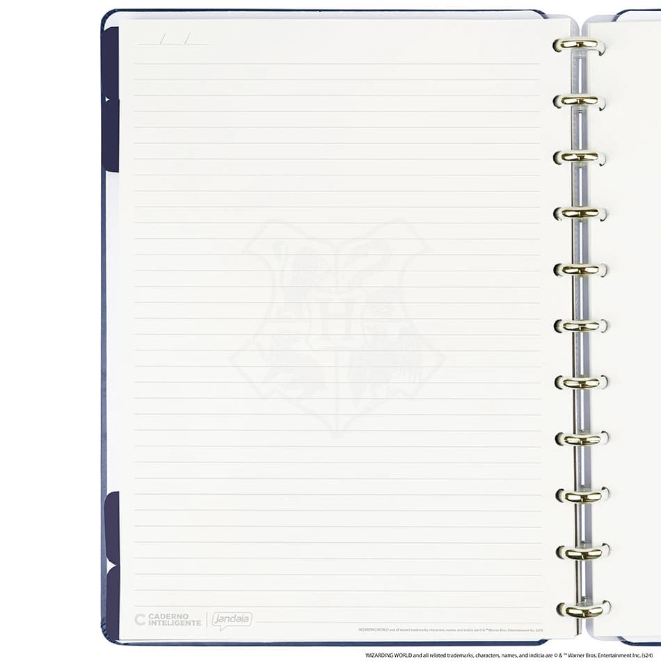 Caderno Inteligente Harry Potter Grande 60 Folhas com Pauta e 20 Folhas Lisas