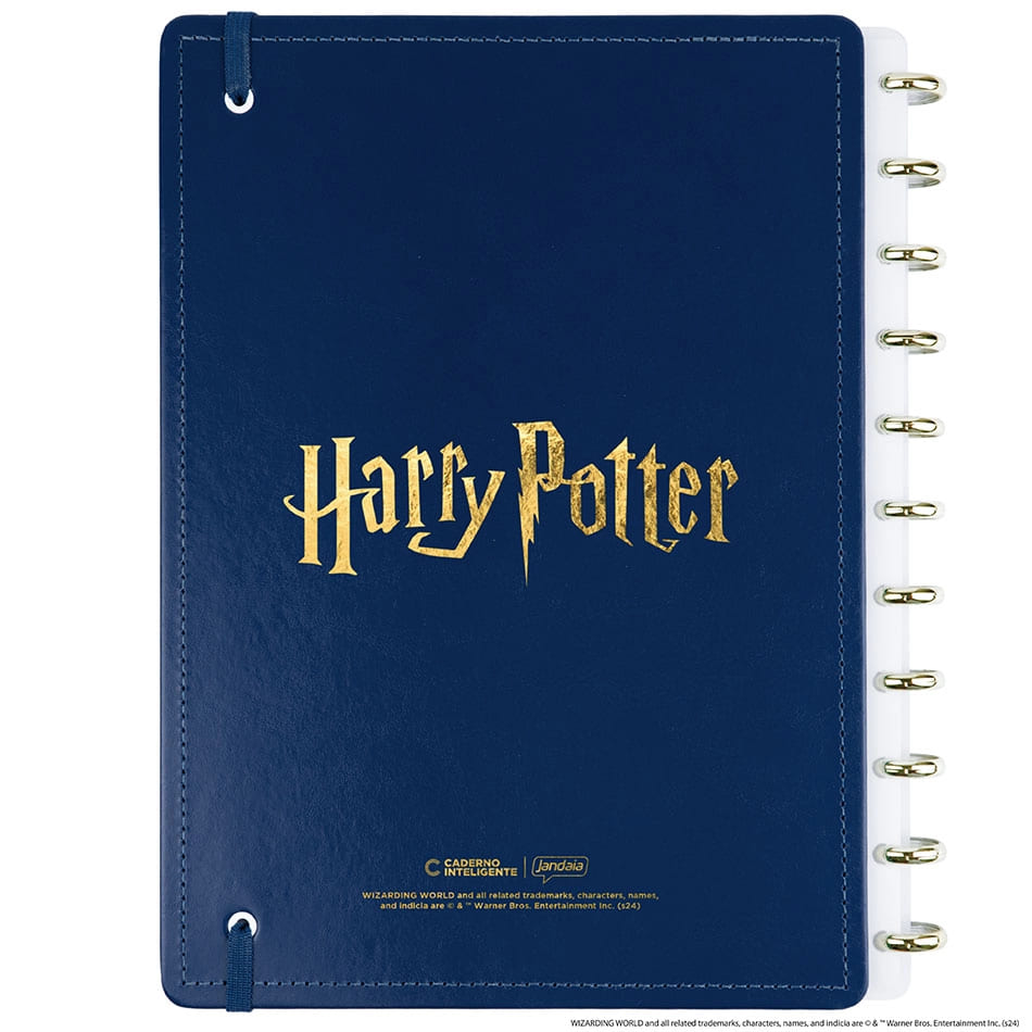 Caderno Inteligente Harry Potter Grande 60 Folhas com Pauta e 20 Folhas Lisas