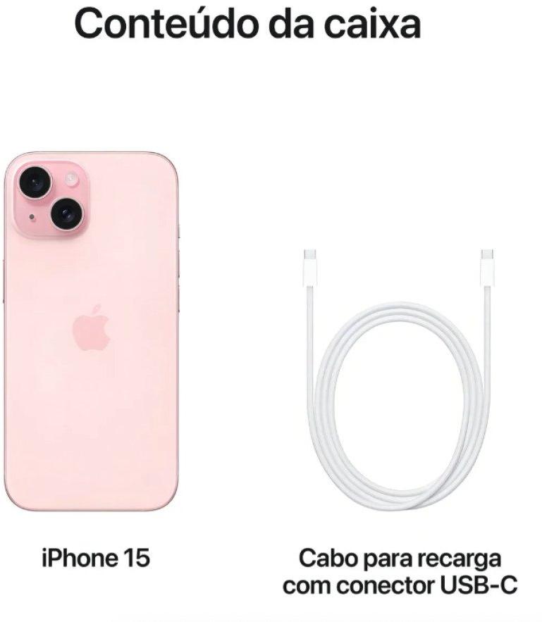 Apple iPhone 15 256GB Rosa 5G